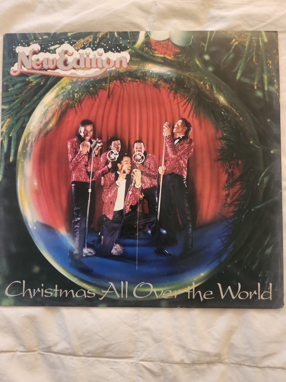 New Edition - Christmas All Over the World (Red) Vinyl Record DJ COPY VG++